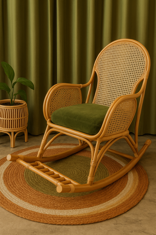 Rattan Handwoven Rocking Chair