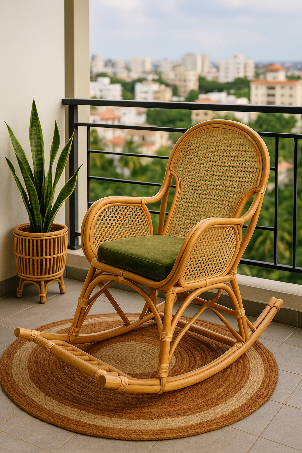 Rattan Handwoven Rocking Chair
